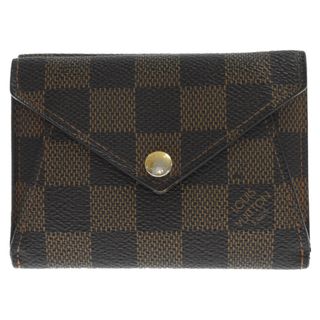 ルイヴィトン(LOUIS VUITTON)のLOUIS VUITTON ルイヴィトン ダミエ エベヌ オリガミコンパクト ミニウォレット N63099 ブラウン(折り財布)