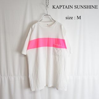 KAPTAIN SUNSHINE - KAPTAIN SUNSHINE プリント Tシャツ カットソー 白T 38