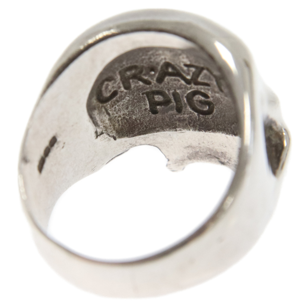 CRAZY PIG(クレイジーピッグ)のCRAZY PIG クレイジーピッグ LARGE EVIL SKULL RING ラージ エビル スカル リング シルバー メンズのアクセサリー(リング(指輪))の商品写真