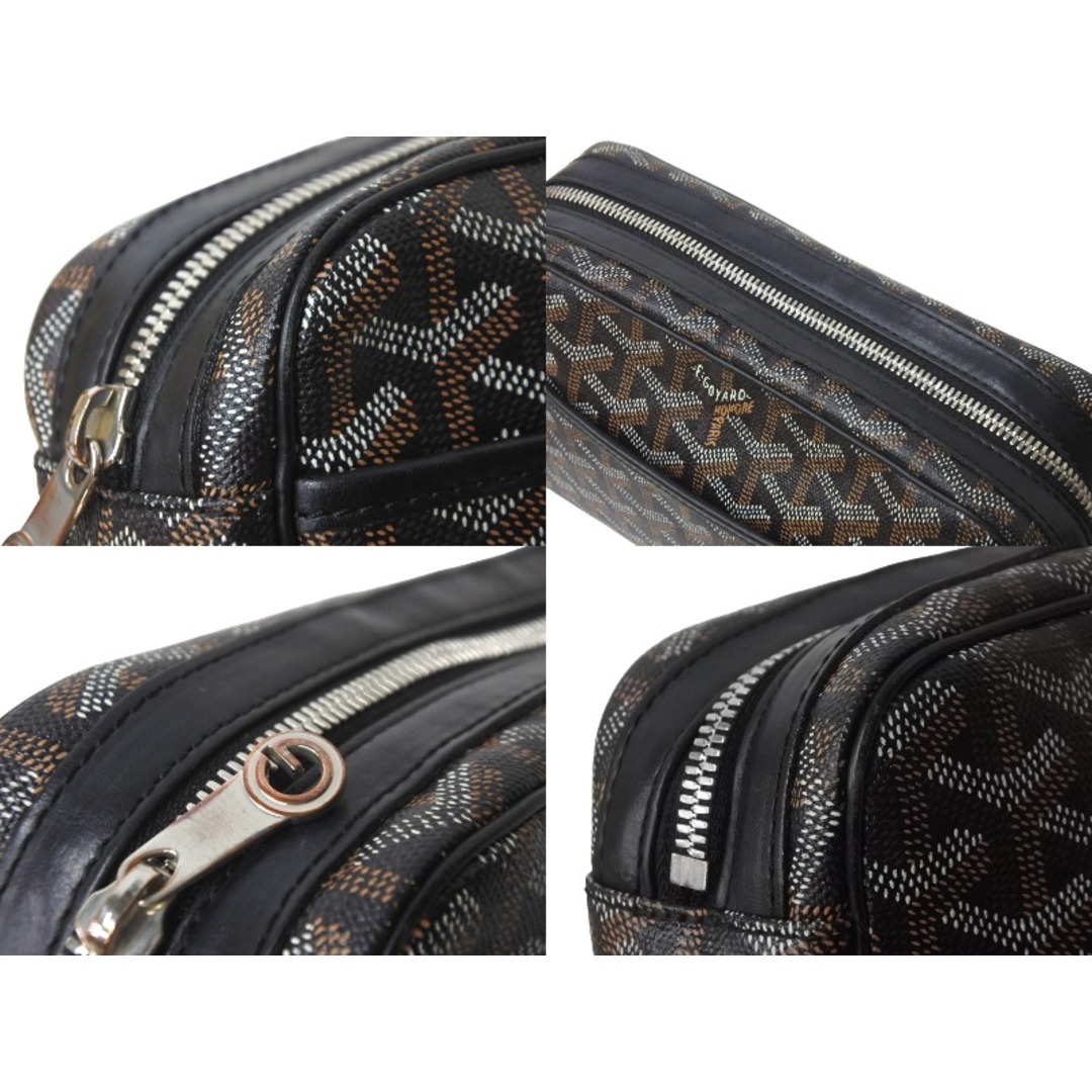 GOYARD(ゴヤール)のGOYARD ゴヤール カップヴェールPM ショルダーバッグ ゴヤールディンキャンバス セルヴォンカーフスキン ブラック 美品 中古 64028 レディースのバッグ(ショルダーバッグ)の商品写真