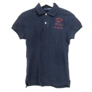ラルフローレン(Ralph Lauren)のRalphLauren(ラルフローレン) 半袖ポロシャツ サイズM レディース - ネイビー(ポロシャツ)