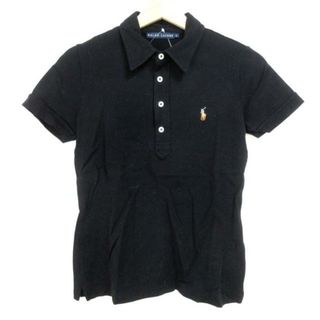 ラルフローレン(Ralph Lauren)のRalphLauren(ラルフローレン) 半袖ポロシャツ サイズL レディース - 黒(ポロシャツ)