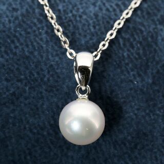 ミキモト(MIKIMOTO)のミキモト 一粒パール ネックレス シルバー MIKIMOTO/24-479S(ネックレス)