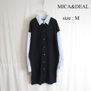 MICA&DEAL - MICA&DEAL 切り替え デザイン ロング シャツ トップス グランパシャツ