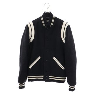 SAINT LAURENT PARIS サンローランパリ TEDDY JACKET 354718 Y180W テディ ジャケット レザートリム スタジャン ブラック