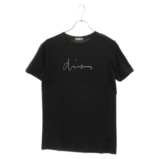 ディオール(Dior)のDIOR ディオール ロゴ刺繍カットソー Tシャツ 733J603W3610 ブラック(Tシャツ/カットソー(半袖/袖なし))