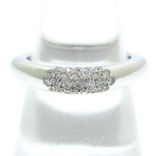 ティファニー(Tiffany & Co.)のTIFFANY&Co.(ティファニー) リング スクエアクッション K18WG×ダイヤモンド パヴェダイヤ(リング(指輪))