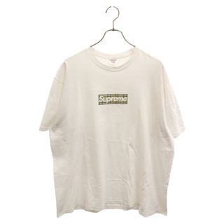 シュプリーム(Supreme)のSUPREME シュプリーム ×Burberry バーバリー 22SS Box Logo Tee ボックスロゴクルーネック半袖Tシャツ ホワイト(Tシャツ/カットソー(半袖/袖なし))