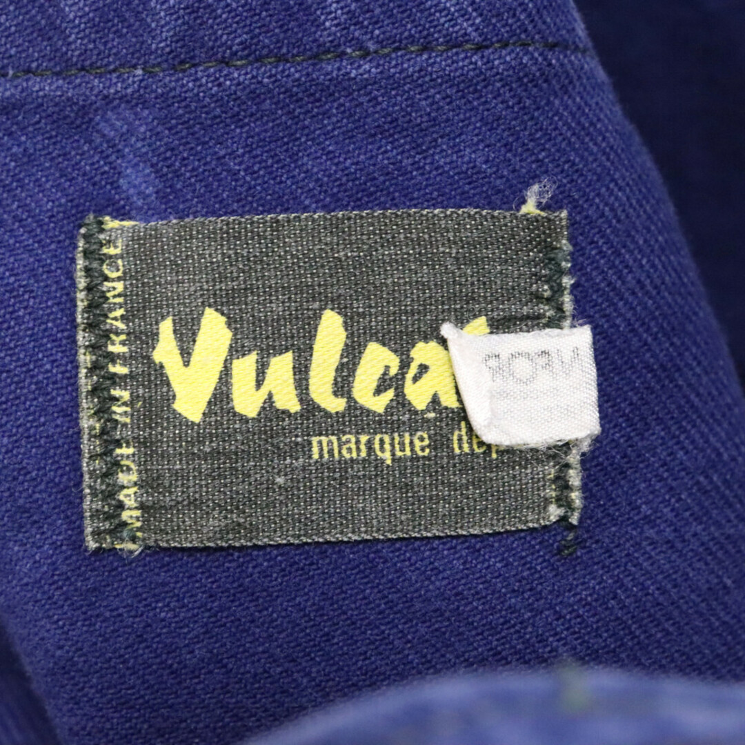 VINTAGE ヴィンテージ 60S French Work VULCAIN フレンチワーク ヴァルカン コットンツイル カバーオールジャケット ブルー メンズのジャケット/アウター(フライトジャケット)の商品写真