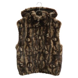 シュプリーム(Supreme)のSUPREME シュプリーム 21AW Faux Fur Hooded Vest フェイクファーベスト ブラウン(ベスト)