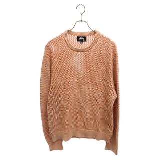 ステューシー(STUSSY)のSTUSSY ステューシー 22SS Pigment Dyed Loose Gauge Sweater クルーネック ピグメント ルーズ ゲージ ニットセーター ピンク 117115(ニット/セーター)