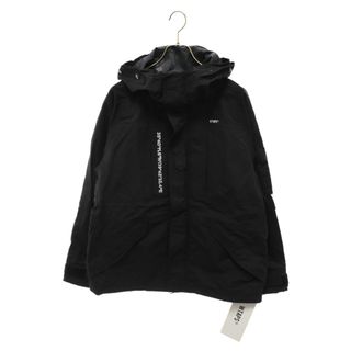 ダブルタップス(W)taps)のWTAPS ダブルタップス 19AW SHERPA JACKET 刺繍デザイン シェルパ ジャケット ナイロンマウンテンパーカー ブラック 192BRDT-JKM03(マウンテンパーカー)