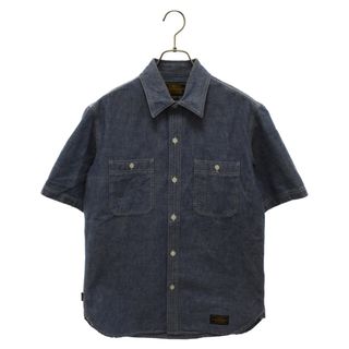 W)taps - WTAPS ダブルタップス 17SS HEADLIGHT CSHIRT ヘッドライト デニム 半袖シャツ インディゴ 171BENH-SHM04