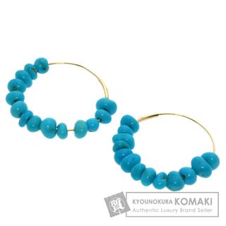 SELECT JEWELRY トルコ石 ターコイズ ピアス K18YG レディース