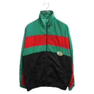 グッチ(Gucci)のGUCCI グッチ GGワッペン トリコロールカラー ジップアップナイロンジャケット ブルゾン マルチ 573308(ナイロンジャケット)