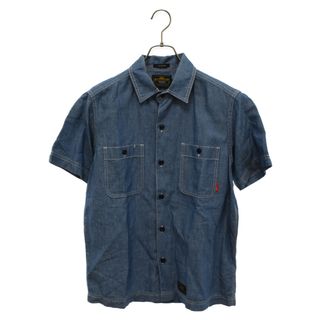 WTAPS ダブルタップス 13SS コットン デニム 半袖 シャツ インディゴ 131GWDT-SHM08