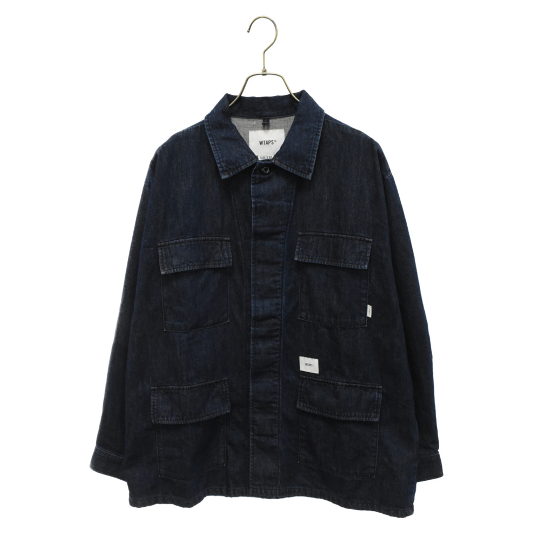 W)taps(ダブルタップス)のWTAPS ダブルタップス 23SS DENIM. PASTHG バック ペイントデザイン デニム長袖シャツ インディゴ 231WTD-SHM02 メンズのトップス(シャツ)の商品写真