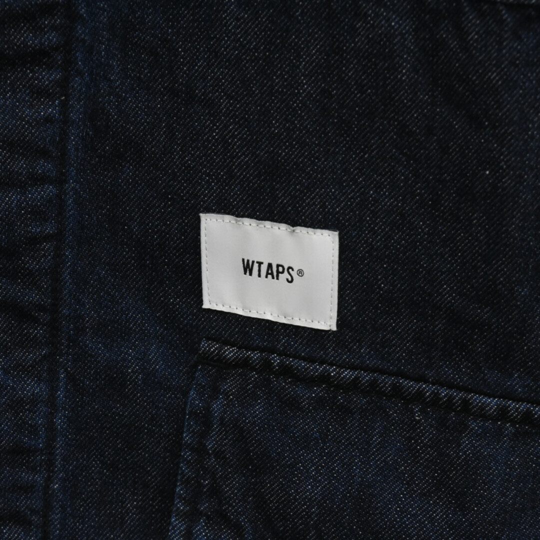 W)taps(ダブルタップス)のWTAPS ダブルタップス 23SS DENIM. PASTHG バック ペイントデザイン デニム長袖シャツ インディゴ 231WTD-SHM02 メンズのトップス(シャツ)の商品写真