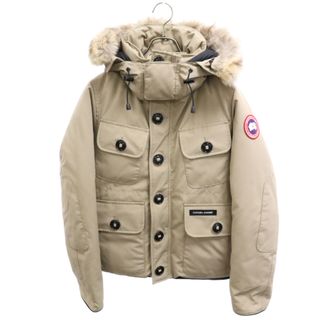 カナダグース(CANADA GOOSE)のCANADA GOOSE カナダグース RUSSELL PARKA 2301JM ラッセルパーカ ファー付きジップアップダウンジャケット ベージュ(ダウンジャケット)