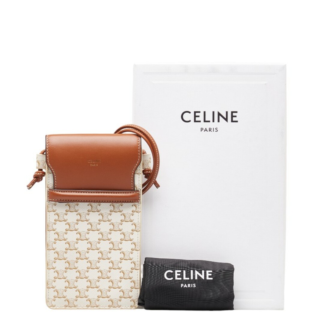 celine(セリーヌ)のセリーヌ トリオンフ 携帯ケース ショルダーバッグ PVC レディース CELINE 【1-0149688】 レディースのバッグ(ショルダーバッグ)の商品写真
