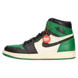 ナイキ(NIKE)のNIKE ナイキ AIR JORDAN 1 RETRO HIGH OG PINE GREEN エア ジョーダン 1 レトロ ハイ パイン グリーン ハイカットスニーカー グリーン US9.5/27.5cm 555088-302(スニーカー)