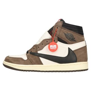 ナイキ(NIKE)のNIKE ナイキ ×TRAVIS SCOTT AIR JORDAN 1 RETRO HIGH OG TS SP CD4487-100 トラヴィススコット エアジョーダン1 レトロ ハイ スニーカー ブラウン US8/26cm(スニーカー)