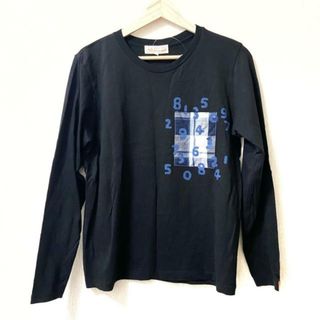 ソウソウ(SOU・SOU)のSOU・SOU(ソウソウ) 長袖Tシャツ サイズS レディース美品  - 黒×ネイビー×マルチ クルーネック/チェック柄/le coq sportifコラボ(Tシャツ(長袖/七分))