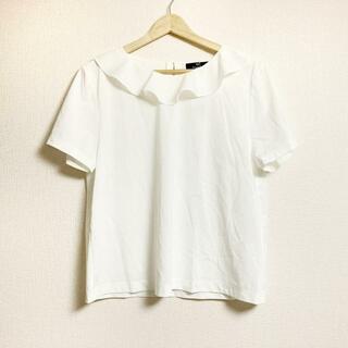 ポールスミス(Paul Smith)のPaulSmith(ポールスミス) 半袖Tシャツ サイズM レディース - 白 クルーネック/フリル(Tシャツ(半袖/袖なし))