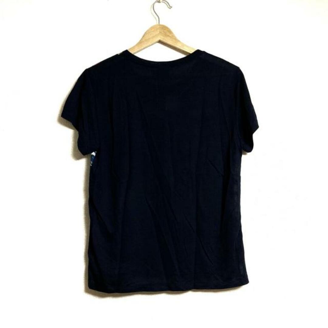 Paul Smith(ポールスミス)のPaulSmith(ポールスミス) 半袖Tシャツ サイズM レディース - ダークネイビー×白×マルチ カメラ/切手/メガネ レディースのトップス(Tシャツ(半袖/袖なし))の商品写真