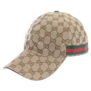 グッチ(Gucci)のGUCCI グッチ GGキャンパス ベースボールキャップ ベージュ 200035(キャップ)