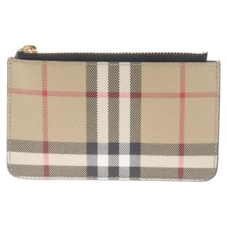 バーバリー(BURBERRY)のBURBERRY バーバリー ノバチェック コインケース チェーン付き ブラウン レディース(コインケース/小銭入れ)