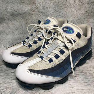 ナイキ(NIKE)の美品 NIKE AIR VAPORMAX 95 スニーカー ブルー(スニーカー)