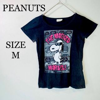 PEANUTS SNOOPY 綿100% Tシャツ ヴィンテージ　プリント　M