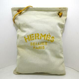 エルメス(Hermes)のHERMES(エルメス) ショルダーバッグ アリーヌ ベージュ×イエロー コットン×レザー (ショルダーバッグ)