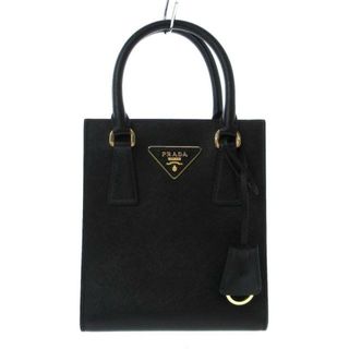 プラダ(PRADA)のPRADA(プラダ) ハンドバッグ美品  トライアングルロゴ 1BA358 黒 ミニバッグ サフィアーノレザー(ハンドバッグ)