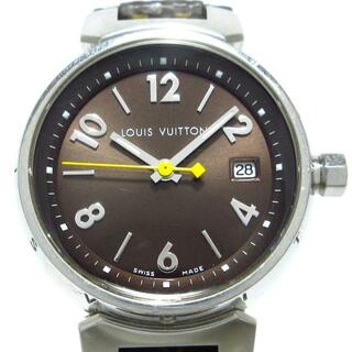 LOUIS VUITTON - LOUIS VUITTON(ヴィトン) 腕時計 タンブール Q1211 レディース ダークブラウン