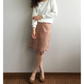 プロポーションボディドレッシング(PROPORTION BODY DRESSING)のえりりん様 新品♡雑誌掲載♡人気完売品 レーススカート プロポーション  (ひざ丈スカート)