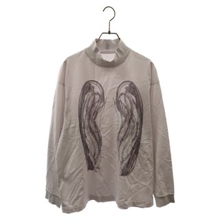 HATRA ハトラ 23AW LS-Pray cloudy プリントカットソー 長袖Tシャツ ライトグレー 326-hatra-11(Tシャツ/カットソー(七分/長袖))