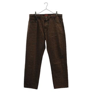 シュプリーム(Supreme)のSUPREME シュプリーム 22SS Multi Type Jacquard Regular Jean マルチタイプジャガードレギュラージーン デニムパンツ ブラウン(デニム/ジーンズ)