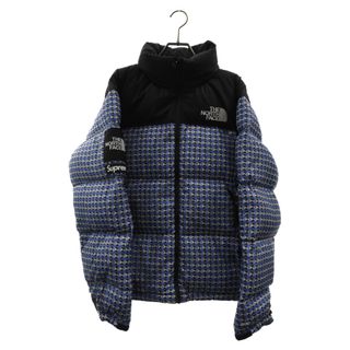 シュプリーム(Supreme)のSUPREME シュプリーム 21SS×THE NORTH FACE Studded Nuptse Jacket ノースフェイス スタッズ デザイン ヌプシ ダウンジャケット ブルー ND42100I(ダウンジャケット)