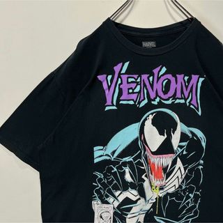 ベノム　Tシャツ　メキシコ製　スパイダーマン　アメコミ　映画　ブラック　XL(Tシャツ/カットソー(半袖/袖なし))