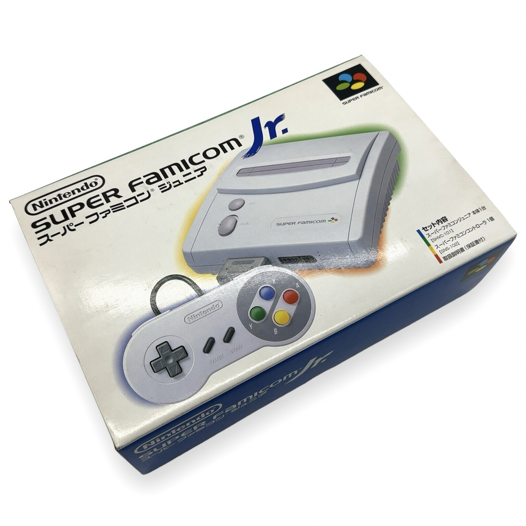 動作確認済】スーパーファミコンジュニア Jr 本体 箱付き SHVC 動作確認済】スーパーファミコンジュニア Jr 本体 箱付き SHVC