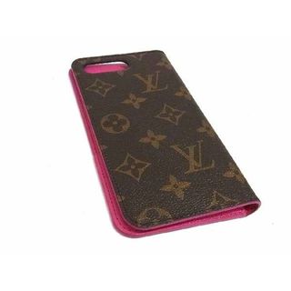 ルイヴィトン(LOUIS VUITTON)の■美品■ LOUIS VUITTON ルイヴィトン M63401 モノグラム フォリオiPhone7plus/8plus 対応 スマホケース ブラウン系 FA1260(その他)