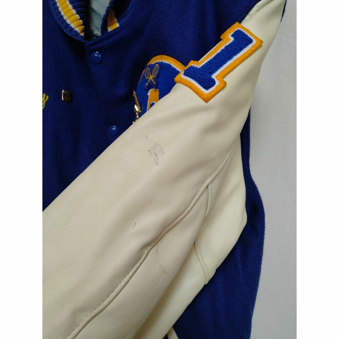 ビンテージ80年代アルビオンアワードジャケットウール袖革スタジャン40 メンズのジャケット/アウター(スタジャン)の商品写真