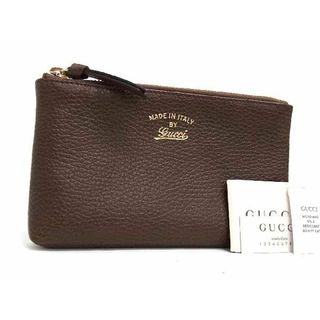 グッチ(Gucci)の■新品■未使用■ GUCCI グッチ 368880 レザー ポーチ マルチケース 小物入れ メンズ レディース ブラウン系 FA3874 (その他)