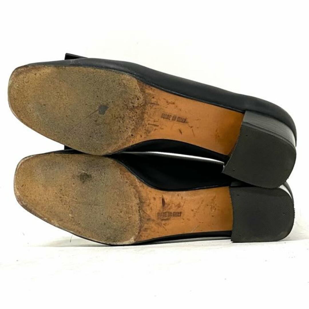 SalvatoreFerragamo(サルバトーレフェラガモ) パンプス 5 1/2 C レディース ヴァラ 黒×シルバー レザー SalvatoreFerragamo(サルバトーレフェラガモ) パンプス 5 1/2 C レディース ヴァラ 黒×シルバー レザー