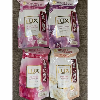 ユニリーバ(Unilever)のLUX ラックス　ボディソープ　300g×4袋(ボディソープ/石鹸)