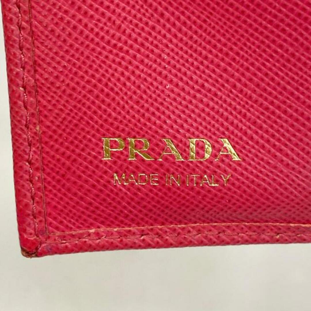 PRADA(プラダ)の【4ic3333】プラダ 財布/サフィアーノ/レザー/ピンク/ゴールド金具 【中古】 レディース レディースのファッション小物(財布)の商品写真