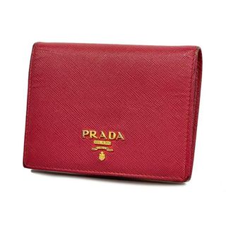 プラダ(PRADA)の【4ic3333】プラダ 財布/サフィアーノ/レザー/ピンク/ゴールド金具 【中古】 レディース(財布)