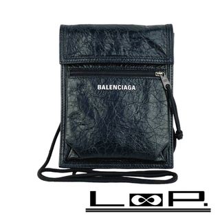 Balenciaga - ■新同■　バレンシアガ　エクスプローラー ショルダーバッグ ポーチ レザー ブラック 【141256】